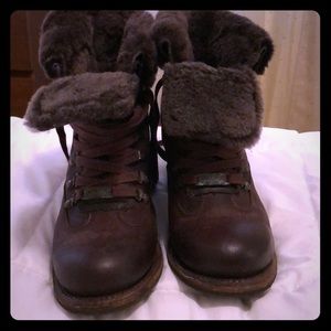 Frye shearling lined boots